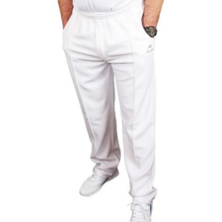 Henselite Fly Front (Zipped) White Sports Trouser